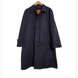 Men's Bentley's of London Navy Blue Trench Coat with Removable Lining